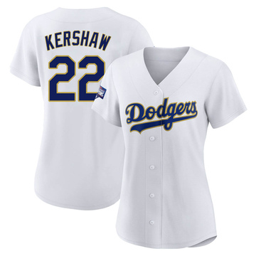 Youth Los Angeles Dodgers Clayton Kershaw Nike White/Gold 2021 Gold Program  Replica Player Jersey
