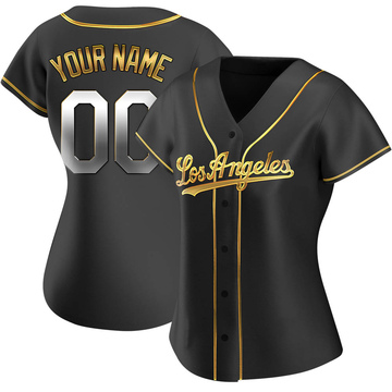 Custom Los Angeles Dodgers Men's Royal Alternate Replica Custom Jersey