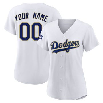 Los Angeles Dodgers Alternate Authentic Custom Patch Jersey - Gray Custom Jerseys  Mlb Ver 1 - Bluefink