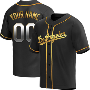 2022-23 Black Heritage Night Los Angeles Dodgers Custom 00 Gold Jersey  Exclusive Edition - Bluefink