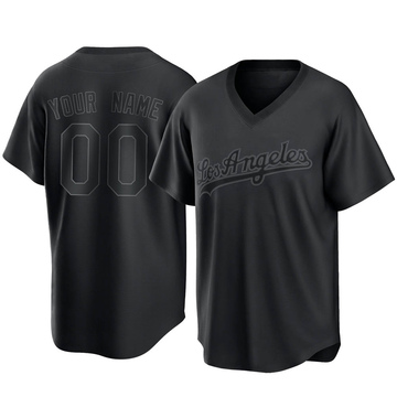 Los Angeles Dodgers Alternate Authentic Custom Patch Jersey - Gray Custom  Jerseys Mlb Ver 1 - Bluefink