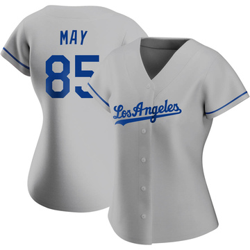 Men's Los Angeles Dodgers Dustin May 85 2020 World Series Champions  Alternate Jersey Gray - Bluefink