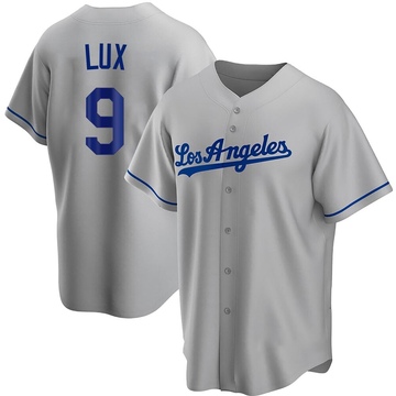 GAVIN LUX DODGERS 2020 WORLD SERIES CHAMPION SIGNED NIKE JERSEY MLB  YP369515 VDC