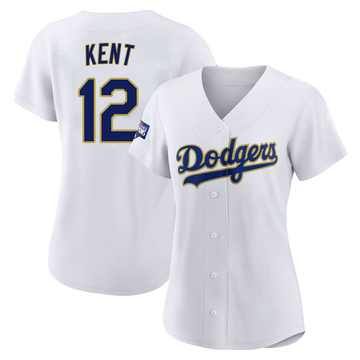 Women's Replica Los Angeles Dodgers Jeff Kent Home Jersey - White