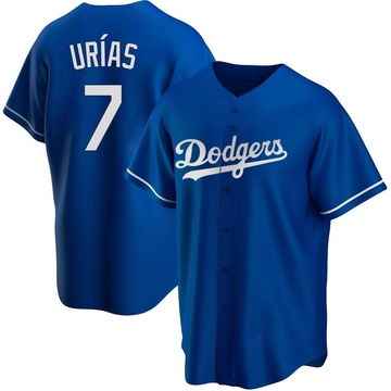 Los Angeles Dodgers Youth (8-20) Jersey #7 Julio Urias Outerstuff Replica  Cool Base Jersey White