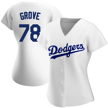 Michael Grove Youth Nike White Los Angeles Dodgers Home Replica Custom Jersey Size: Small