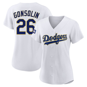 Men's Los Angeles Dodgers Tony Gonsolin 46 2020 World Series Champions Home  Jersey White - Bluefink